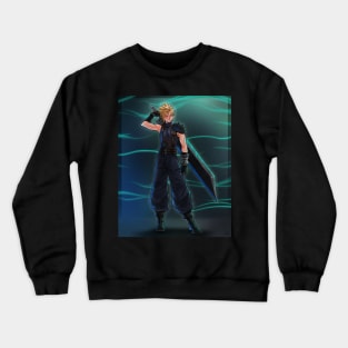 Cloud Strife Victory Pose Crewneck Sweatshirt